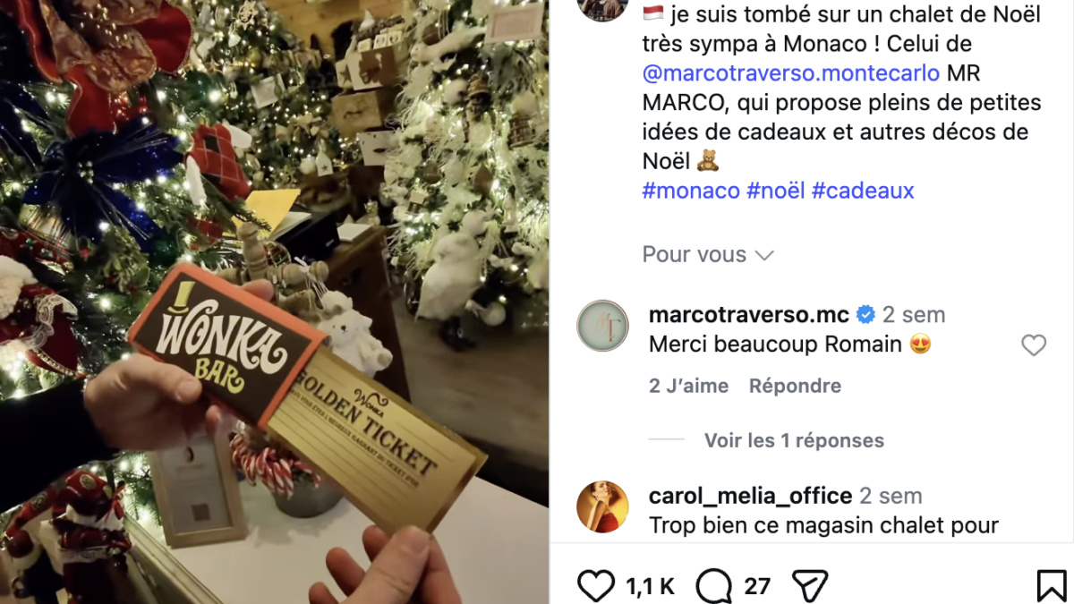 Le chalet de Noël de MR MARCO