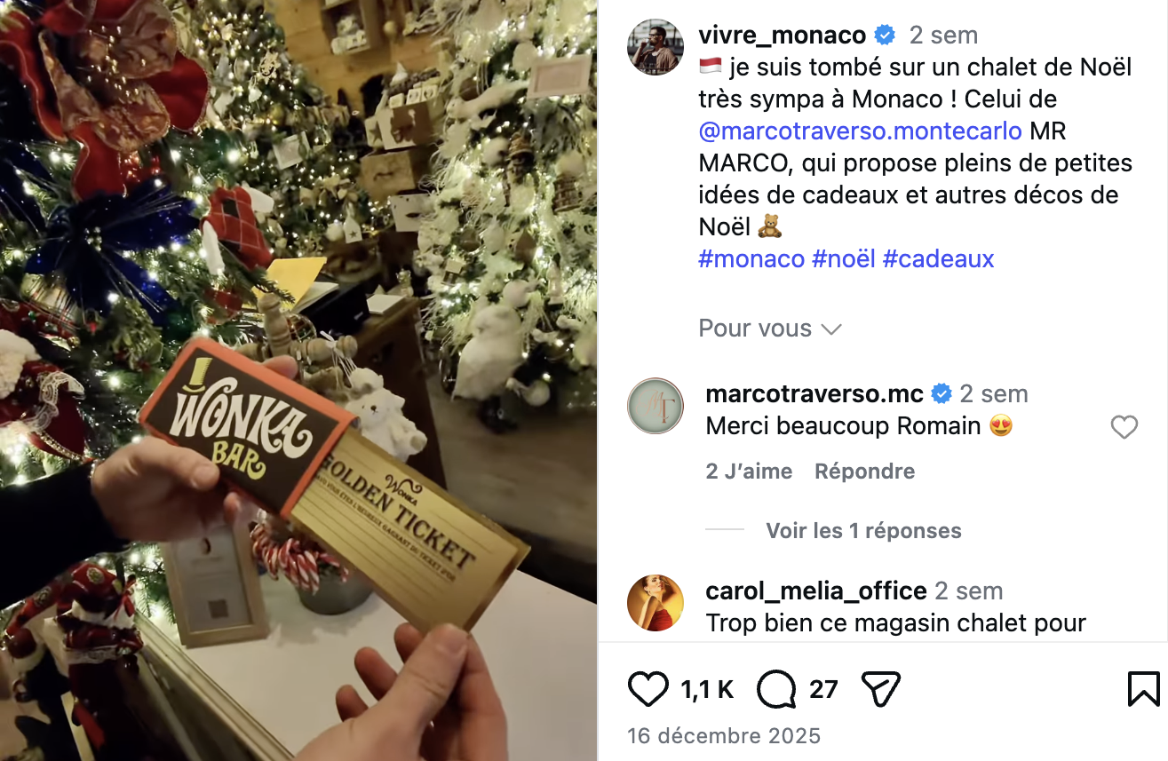 Le chalet de Noël de MR MARCO